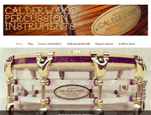 Tablet Screenshot of calderwoodpercussion.com